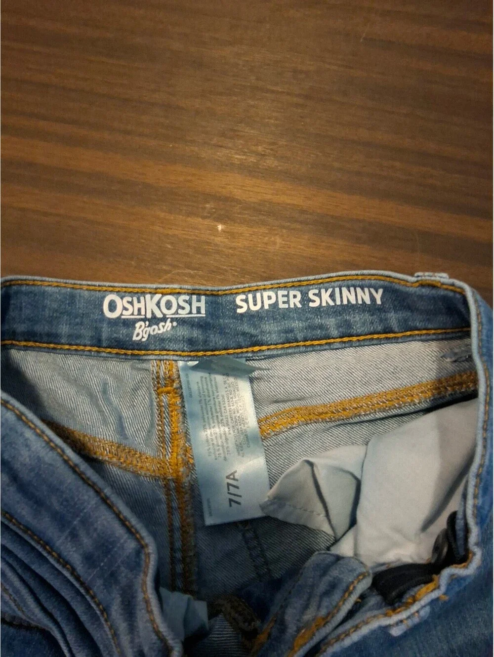 OshKosh B'gosh Light Wash Super Skinny Jeans Girls Size 7